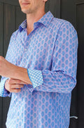 MALIK SAMPS # 3048 Men's Printed Cotton Shirt