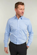 MALIK SAMPS Double Two Men's Non-Iron Pure Cotton Twill Shirt  #3716