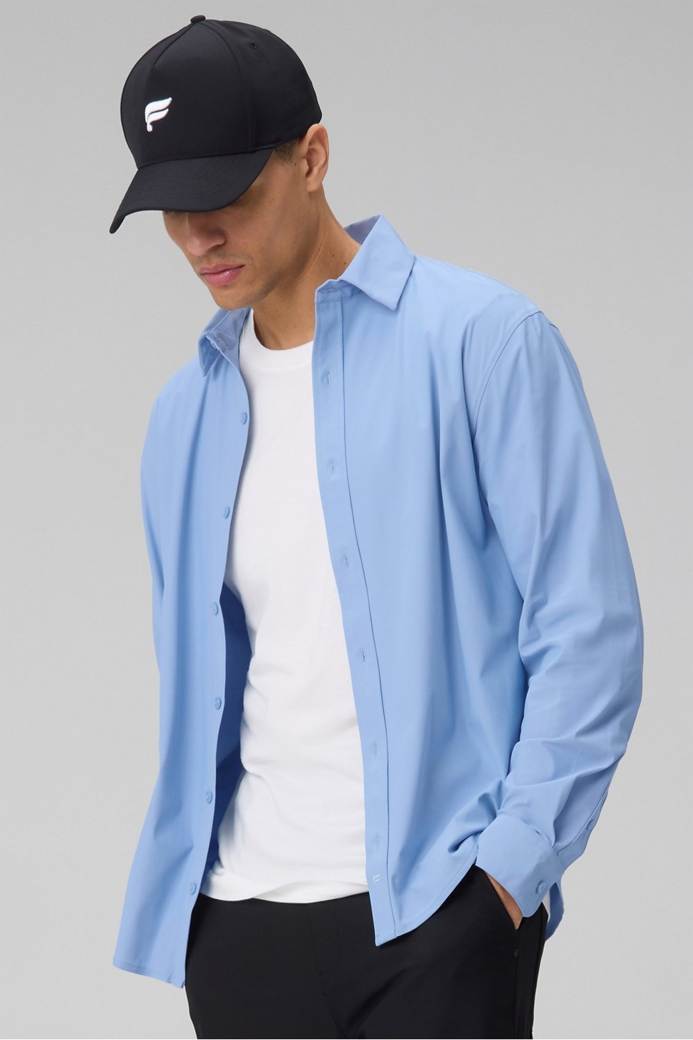MALIK SAMPS Long Sleeve Button Up (Classic Fit)  #3721