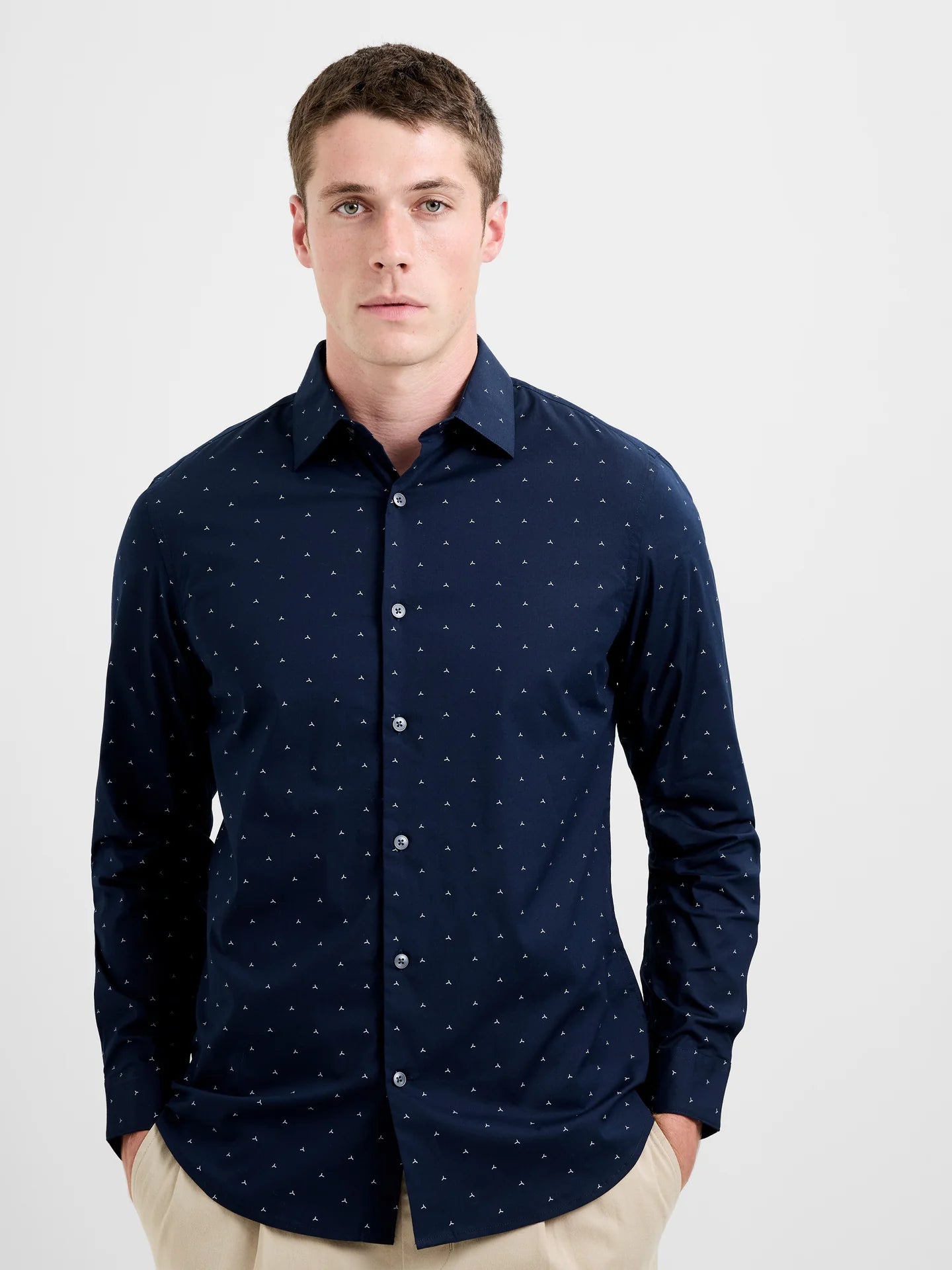 MALIK SAMPS#3046 Long Sleeve Regular Fit