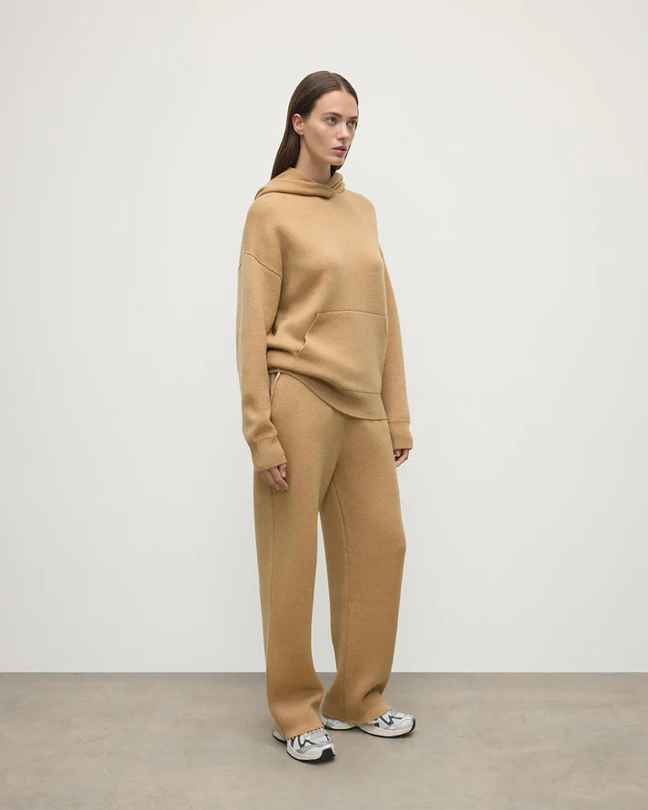 MALIK SAMPS # 3064 Double-Face Camel Hoodie