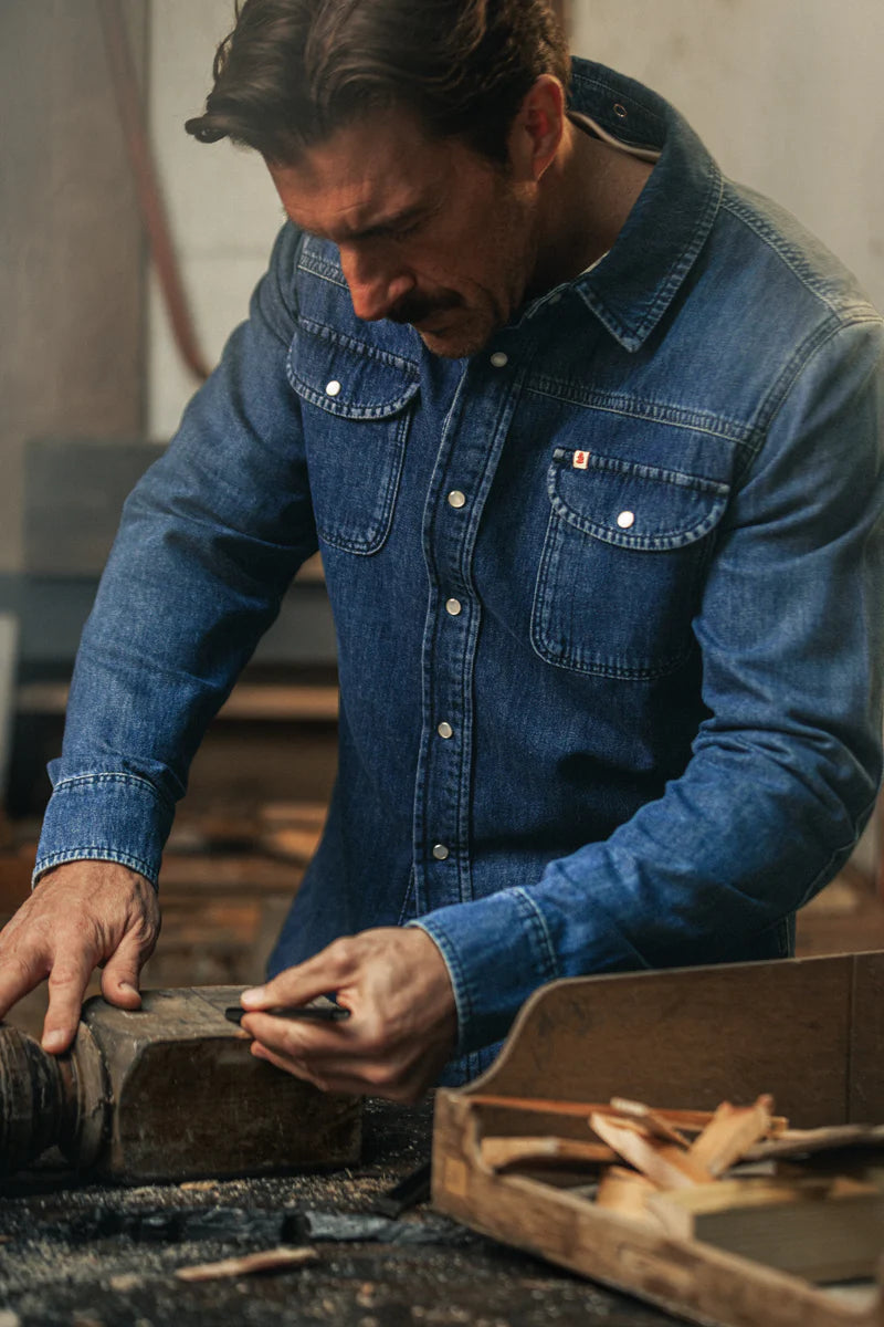 MALIK SAMPS#3047 Sunday Shirt Denim